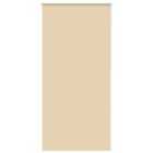 vidaXL Roller Blind Blackout Beige 110x230 cm Fabric Width 105.7 cm Polyester