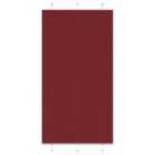 vidaXL Pleated Blind Bordeaux Red 110x200 cm Fabric Width 109.4 cm Polyester