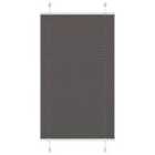 vidaXL Pleated Blind Black 80x100 cm Fabric Width 79.4 cm Polyester