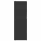 vidaXL Roller Blind Blackout Black 60x150 cm Fabric Width 55.7 cm Polyester