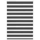 vidaXL Zebra Blind Black 95x150 cm Fabric Width 90.9 cm Polyester