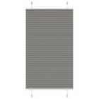 vidaXL Pleated Blind Anthracite 75x150 cm Fabric Width 74.4 cm Polyester