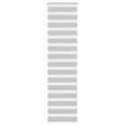 vidaXL Zebra Blind Light Grey 55x200 cm Fabric Width 50.9 cm Polyester