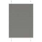 vidaXL Pleated Blind Anthracite 95x100 cm Fabric Width 94.4 cm Polyester