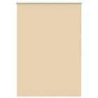 vidaXL Roller Blind Blackout Beige 110x150 cm Fabric Width 105.7 cm Polyester