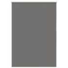vidaXL Roller Blind Blackout Grey 110x130 cm Fabric Width 105.7 cm Polyester