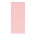 vidaXL Pleated Blind Pink 90x200 cm Fabric Width 89.4 cm Polyester