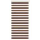 vidaXL Zebra Blind Brown 105x230 cm Fabric Width 100.9 cm Polyester