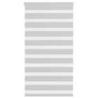 vidaXL Zebra Blind Light Grey 85x150 cm Fabric Width 80.9 cm Polyester