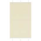 vidaXL Pleated Blind Cream 115x200 cm Fabric Width 114.4 cm Polyester
