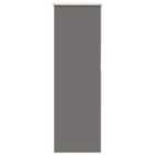 vidaXL Roller Blind Blackout Grey 40x130 cm Fabric Width 35.7 cm Polyester