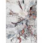 Livabliss Emma Abstract Modern Marble Medium Grey Area Rug (200 x 275 cm)