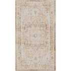 Livabliss Vivian Machine Washable Oriental Boho Clay/Dark Brown Area Rug (66 x 115 cm)