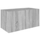 vidaXL Wall Mounted Cabinet Grey Sonoma 80x39x40 cm Engineered Wood