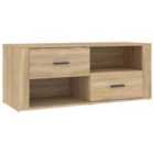 vidaXL TV Cabinet Sonoma Oak 100x35x40 cm Engineered Wood