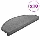 Vidaxl Stair Mats 10 Pcs 65X24X4 Cm Dark Grey