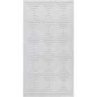 Livabliss Sakura In- & Outdoor 3D High & Low Pile Textured White Area Rug (80 x 150 cm)