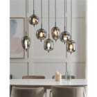 Beliani Pendant Lamp TARLO Glass Brass