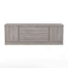 Welcome Furniture Ltd Worcester 2 Door 2 Drawer Wide TV Unit in Grey Oak - Ready Assembled