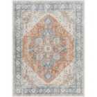 Livabliss River Machine Washable Oriental Boho Burnt Orange Area Rug (66 x 115 cm)