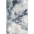 Livabliss Emma Abstract Modern Marble Dark Blue Area Rug (60 x 90 cm)