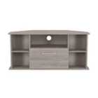 Welcome Furniture Ltd Worcester Corner TV Unit in Grey Oak - Ready Assembled