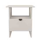 Welcome Furniture Ltd Bora Bottom Drawer Lamp Table in Kashmir Matt - Ready Assembled