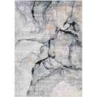 Livabliss Lyna Abstract Modern Marble Dark Blue Area Rug (140 x 200 cm)