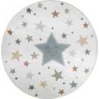 Livabliss Supermama Round Kids Machine Washable Multi/Blue/Bedroom Area Rug (160 x 160 cm)