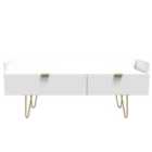 Welcome Furniture Ltd Hong Kong 2 Drawer TV Console Unit in White Matt - Ready Assembled