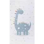 Livabliss Dino Kids Machine Washable Beige/Grey Bedroom Area Rug (80 x 150 cm)