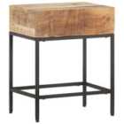 Vidaxl Side Table 40X30X50 Cm Solid Rough Mango Wood