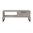 Welcome Furniture Ltd Hong Kong 1 Drawer Coffee Table in Grey Oak - Ready Assembled