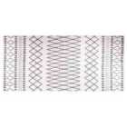 Vidaxl Rug Washable 80X300 Cm Black And White Anti Slip