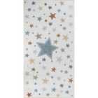 Livabliss Supermama Kids Machine Washable Multi/Blue/Bedroom Area Rug (80 x 150 cm)