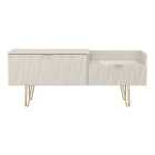 Welcome Furniture Ltd Diamond 2 Drawer Coffee TV Unit in Kashmir Matt - Ready Assembled