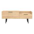 Hong Kong Tv Console Unit In Nebraska Oak - Ready Assembled