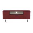 Welcome Furniture Ltd Hong Kong 2 Door 1 Drawer Wide TV Unit in Red Matt - Ready Assembled