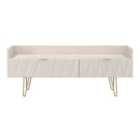 Welcome Furniture Ltd Diamond 2 Drawer Coffee TV Unit in Kashmir Matt - Ready Assembled