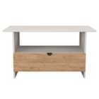 Welcome Furniture Ltd Bora Bottom Drawer Coffee Table in Gold Craft Oak & Kashmir - Ready Assembled
