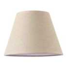 Happy Homewares Traditional Rattan Tweed Lamp Shade with Pale Pink Cotton Fabric Trims