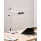 Beliani LED Desk Lamp SERPENS with Dimmer Silver