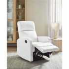 Beliani Recliner Chair VIRRAT With Footrest Faux Leather White