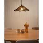 Beliani Pendant Lamp MIGORI Paper Black