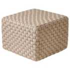 Beliani Pouffe Nalli Taupe 50/50cm 35cm
