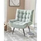 Beliani Armchair ALVESTA Fabric Mint Green