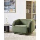 Beliani Armchair SKJANES Fabric Green