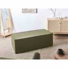 Beliani Pouffe VINITA Corduroy Dark Green