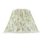 Happy Homewares Green and Blue Floral Victorian Scallop Shade with Embroidered Trims