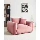 Beliani Armchair LUVOS Velvet Pink